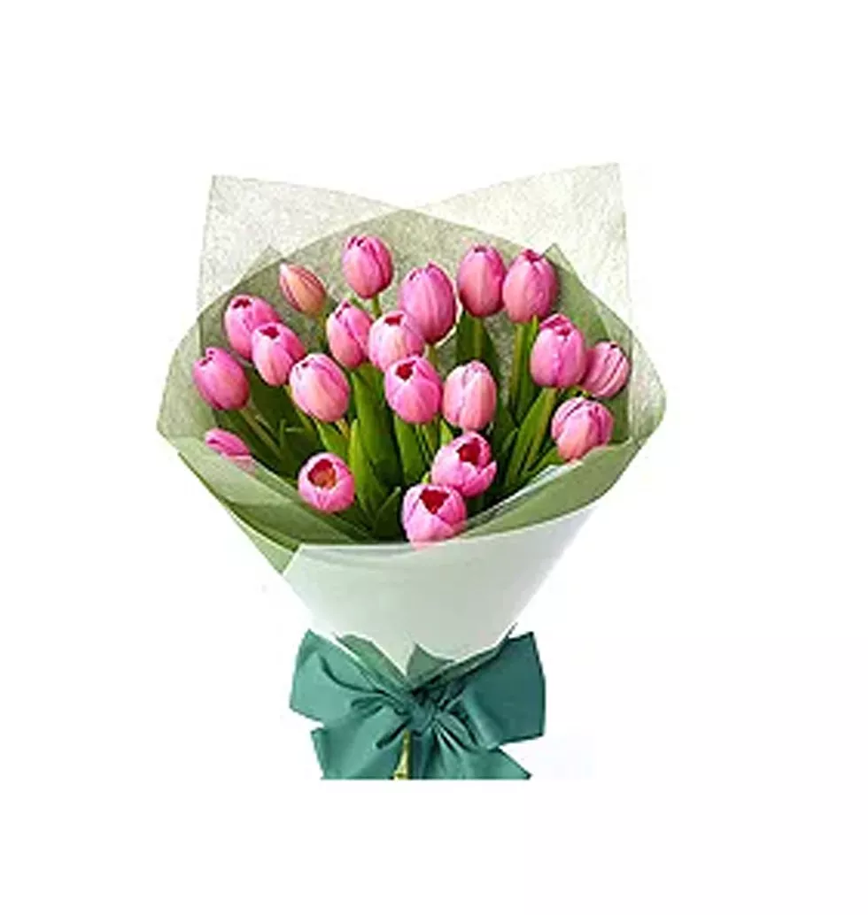 Charming Tulips with Love