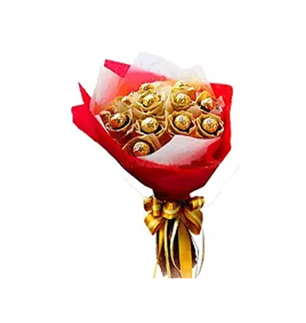 Exceptional Secret Love Ferrero Rocher Bouquet