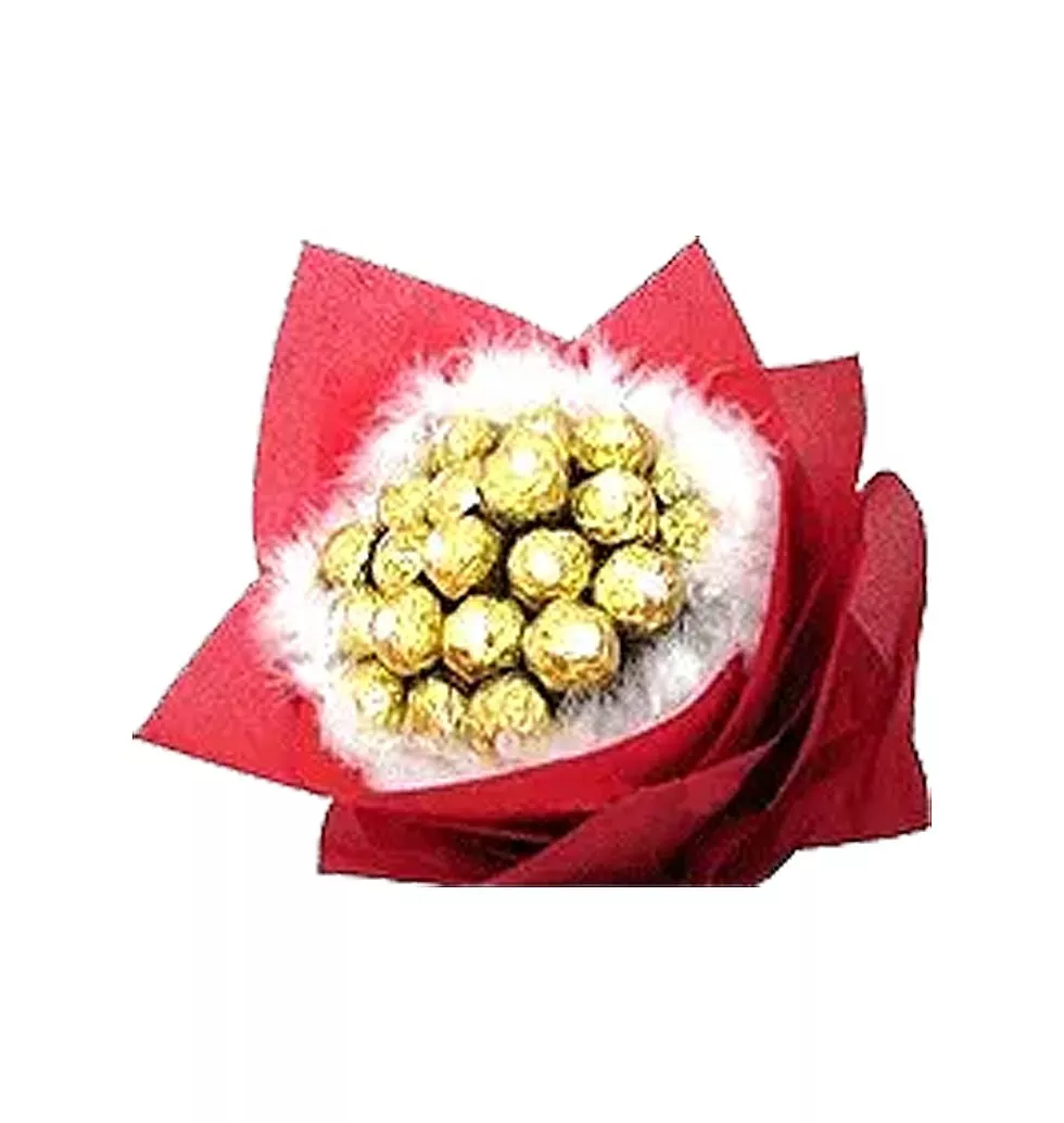 Highly Enjoyable Tender Love Ferrero Rocher Bouquet