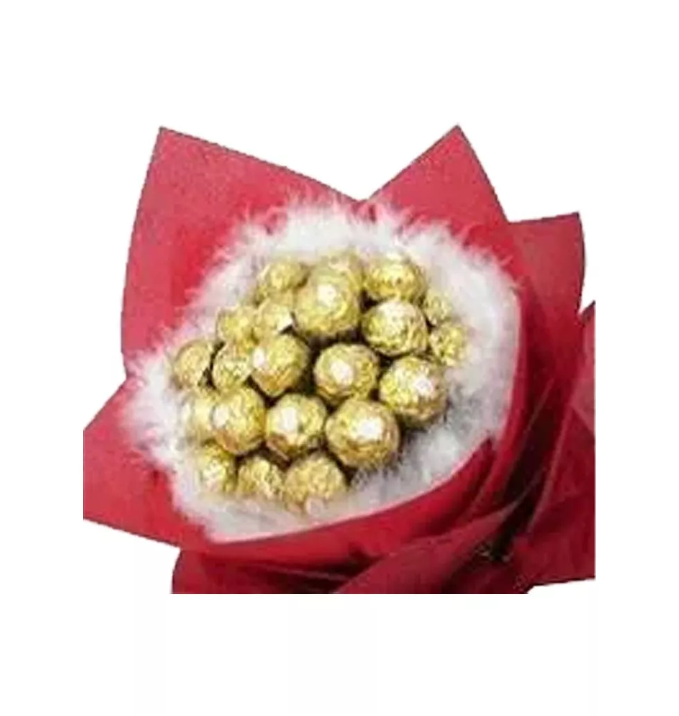 Festive Delight Ferrero Rocher Chocolate Bouquet