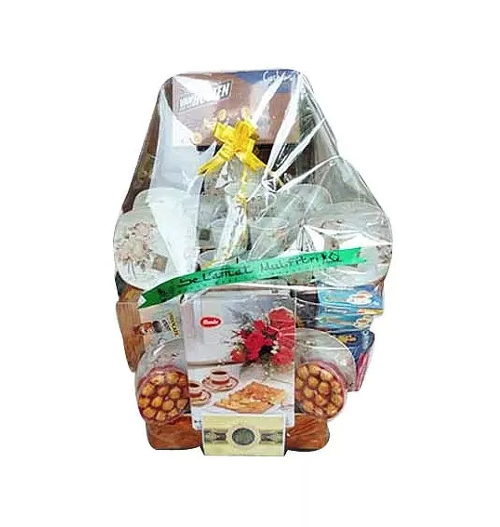Holiday Delight Gift Hamper with Tea Set