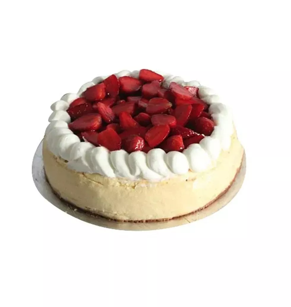 Finest Cheese with Strawberry Topping Cake